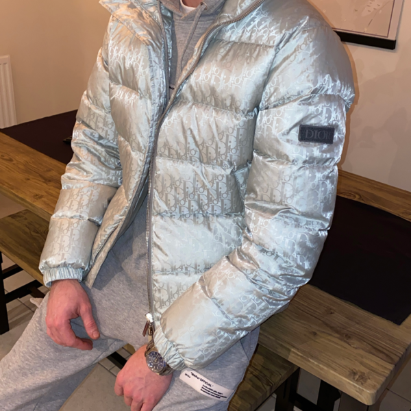 Dior Oblique Puffer Jacket Silver – Krep Kingz