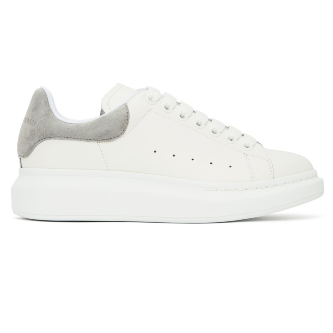 Alexander McQueen Oversized Sneakers White Grey Suede Back – Krep Kingz