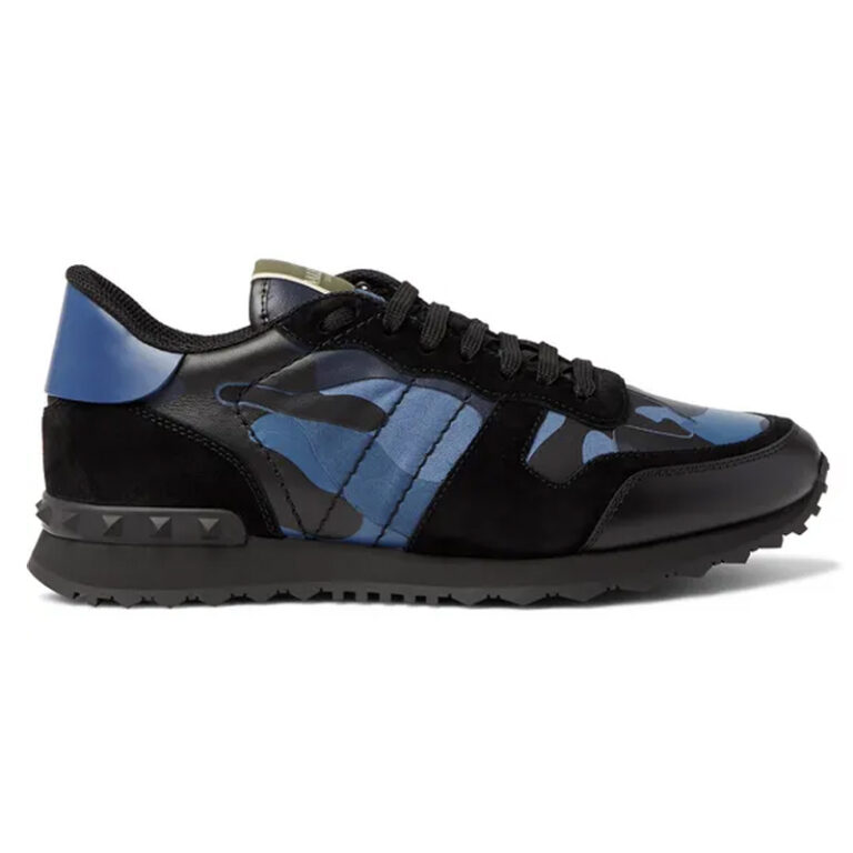 Valentino Garavani Leather Blue Camo – Krep Kingz