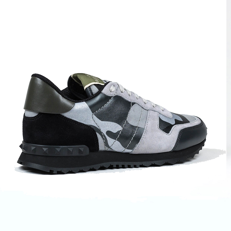 Valentino Garavani Grey Black Camouflage Rockrunner – Krep Kingz