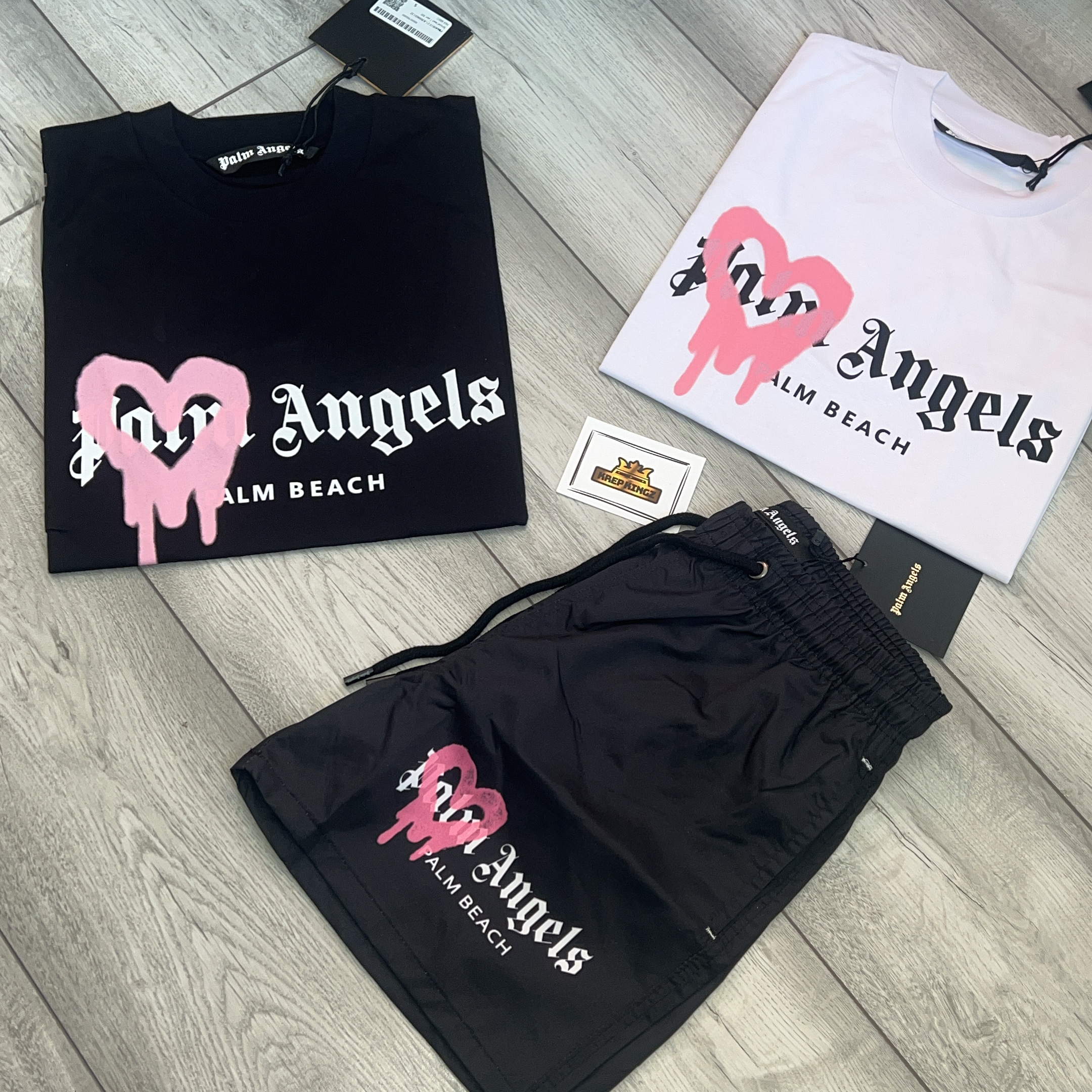 Palm Angels T-shirt X2 & Shorts Set – Krep Kingz
