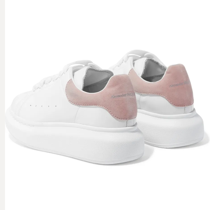 Alexander McQueen Sneakers White Pink, Suede Back – Krep Kingz