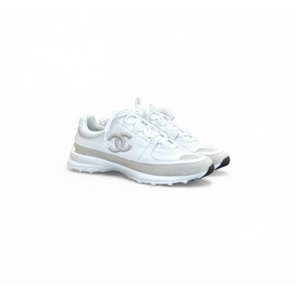 Chanel CC Trainers White/Grey NEW!!